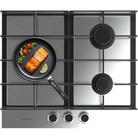 Cecotec - 3-Ring-Gaskochfeld dede Bolero Squad g 3400F Inox, 6,2kW, Edelstahl, Gussroste, Dreifach-WOK-Brenner, elektronische Zündung, Cecotec - 3-Ring-Gaskochfeld dede Bolero Squad g 3400F Inox, 6,2kW, Edelstahl, Gussroste, Dreifach-WOK-Brenner, elektronische Zündung, von CECOTEC