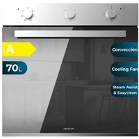 Cecotec - Integrierter Multifunktionsbackofen 70L Bolero Hexa M236000 Mirror Time. 2800W, 6 Funktionen, Timer, Dämpfeinsatz xxl, Steam Assist, Steam von CECOTEC