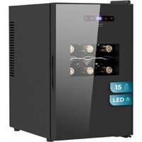 Cecotec - Vinoteca Bolero GrandSommelier 1550 CoolCrystal. Weinkeller für 15 Flaschen, einstellbare Temperatur von5-18ºC, thermoelektrische Kühlung, von CECOTEC