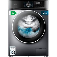 Cecotec - Waschmaschine 7Kg Bolero DressCode 7500 Inverter Steel a. 16 Programme, Baso-Verbrauch, Motor Inverter plus, SteamMax, Perlentrommel, Delay von CECOTEC
