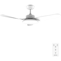 Deckenventilator de EnergySilence Aero 5200 Light White Motor dc de 30W, 43', LED-Licht de 22W, 3 Jalousien, 3 Flügel, programmierbarer Timer, von CECOTEC