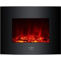 Elektrischer Dekokamin de 26" mit maximaler Leistung von 2000 W. Zwei Intensitäten 1000 W und 2000 W. Fernbedienung. Gebogenes Paneel aus gehärtetem Elektrischer Dekokamin de 26" mit maximaler Leistung von 2000 W. Zwei Intensitäten 1000 W und 2000 W. Fernbedienung. Gebogenes Paneel aus gehärtetem von CECOTEC