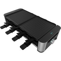 Raclette de Käse und Grill de 1400 W con Grill superior con zwei Platten und con in Edelstahl gefertigt. von CECOTEC