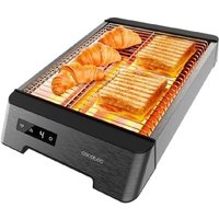 Toaster Horizontal Brottoaster Flachtoaster 3 Widerstände Touch Touch NiceSlice Touch. 1000W, alle Arten ofBrot oder Brötchen, Quarz-Widerstände, von CECOTEC