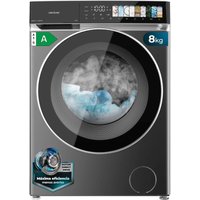 Waschmaschine de 8 kg Farbe Stahl und Klasse a, mit Direktantrieb Motor und 1400 U / min, 11 Programme, Panel de control fullcolor, xxl Tür und von CECOTEC