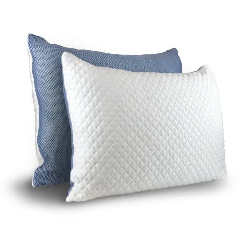 CEDA HOME 2er-Set Erstklassiges orthopädisches Kopfkissen 50x70 cm, höhenverstellbar Memory Foam Flockenkissen maximale Höhe 15 cm, Ergonomisches Nackenstützkissen, Seitenschläferkissen CEDA HOME 2er-Set Erstklassiges orthopädisches Kopfkissen 50x70 cm, höhenverstellbar Memory Foam Flockenkissen maximale Höhe 15 cm, Ergonomisches Nackenstützkissen, Seitenschläferkissen von CEDA HOME