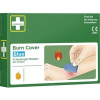Cederroth - Hydrogelpflaster Burn Cover blau 10 Pflaster 74 x 45 mm von CEDERROTH