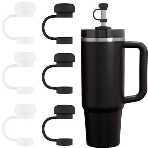 CEDIDJAC Silikon-Trinkhalm-Abdeckkappen, kompatibel mit Stanley Cup 30, 1,2 l Trinkgläsern mit Griff, 10 mm Strohhalm-Aufsätze, staubdichte, wiederverwendbare Trinkhalm-Deckel für von CEDIDJAC
