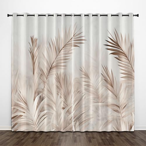 CEDNXOER Aquarell Pflanzen Verdunkelungsvorhänge für Schlafzimmer, Tropische Blätter Verdunklungsvorhänge mit Ösen, 2er Set H 225 x B 140 cm Vorhang Blickdicht für Wohnzimmer Schlafzimmer Dekoration CEDNXOER Aquarell Pflanzen Verdunkelungsvorhänge für Schlafzimmer, Tropische Blätter Verdunklungsvorhänge mit Ösen, 2er Set H 225 x B 140 cm Vorhang Blickdicht für Wohnzimmer Schlafzimmer Dekoration von CEDNXOER