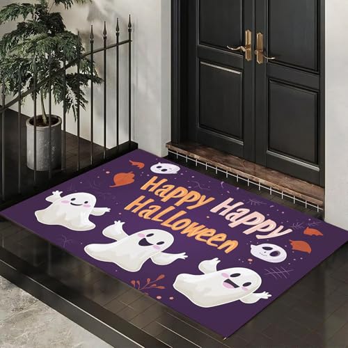 CEDNXOER Fußmatte für den Inne, 50x70 cm, rutschfeste Willkommens Halloween-Fußmatten, Cartoon Geist Gruselig waschbare Bodenmatte, Süßer Totenkopf, Türvorleger für den Eingangsbereich CEDNXOER Fußmatte für den Inne, 50x70 cm, rutschfeste Willkommens Halloween-Fußmatten, Cartoon Geist Gruselig waschbare Bodenmatte, Süßer Totenkopf, Türvorleger für den Eingangsbereich von CEDNXOER