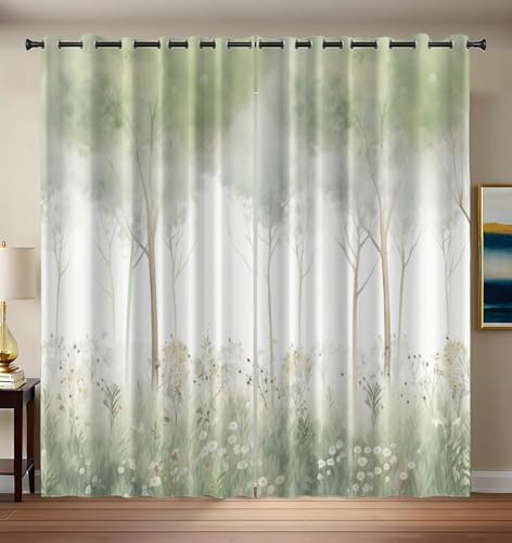 CEDNXOER Natur Abstraktes Gras Blickdichte Vorhänge 2er Set H 214 x B 132 cm Schlafzimmer Gardinen Blickdicht Salbeigrün Verdunklungsvorhänge mit Ösen Dichter Wald Thermal Vorhang Wärmeisolierend CEDNXOER Natur Abstraktes Gras Blickdichte Vorhänge 2er Set H 214 x B 132 cm Schlafzimmer Gardinen Blickdicht Salbeigrün Verdunklungsvorhänge mit Ösen Dichter Wald Thermal Vorhang Wärmeisolierend von CEDNXOER
