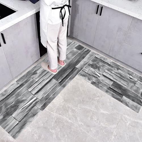 CEDNXOER Rutschfestes Küchenmatten Sets, Alte Steinmauer rutschfest Waschbar Pflegeleicht, 2 Teilige Küchenteppiche, Natürlich Fels Teppich Runner Set, 40×60cm+40×120cm Bodenmatte für Küche CEDNXOER Rutschfestes Küchenmatten Sets, Alte Steinmauer rutschfest Waschbar Pflegeleicht, 2 Teilige Küchenteppiche, Natürlich Fels Teppich Runner Set, 40×60cm+40×120cm Bodenmatte für Küche von CEDNXOER
