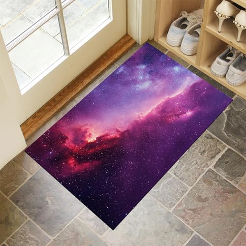 CEDNXOER Türmatten Waschbar 80x120 cm Milchstraße Nebel, Anti-Rutsch Schmutzfang Bodenmatte, Universum Galaxie Innen Haustür Matten, Braun Absorbierende Low Profile Matte für Halle Eingang CEDNXOER Türmatten Waschbar 80x120 cm Milchstraße Nebel, Anti-Rutsch Schmutzfang Bodenmatte, Universum Galaxie Innen Haustür Matten, Braun Absorbierende Low Profile Matte für Halle Eingang von CEDNXOER