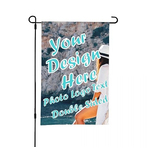 Personalisierte Gartenflagge Für Den Außenbereich,30,5 X 45,7 Cm,Doppelseitig,Individuelle Flagge,Zum Selbermachen Ihres Eigenen Logos/Designs/Wörtern,Heimflaggen,Individuelle Hofflaggen,Banner Fü von CEDNXOER