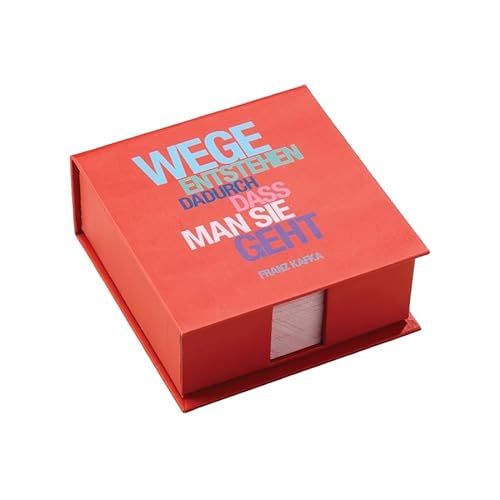 Zettelbox Wege mit einem Zitat von Franz Kafka "Wege entstehen dadurch dass man sie geht." Mit 200 Notizzetteln. Zettelbox Wege mit einem Zitat von Franz Kafka "Wege entstehen dadurch dass man sie geht." Mit 200 Notizzetteln. von CEDON