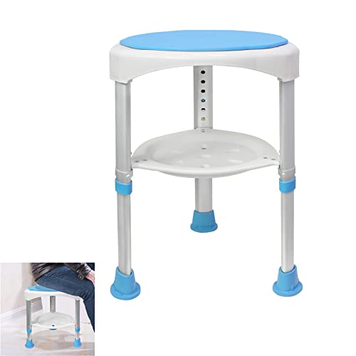 CEEDIR 360°Drehbar Duschhocker Badhocker Höhenverstellbar 200kg 45-57cm Höhenverstellbar Badestuhl Duschsitz Duschhilfe Badsitz Anti-Rutsch fußpolster mit Ablage für Alter, Kinder und Schwangere CEEDIR 360°Drehbar Duschhocker Badhocker Höhenverstellbar 200kg 45-57cm Höhenverstellbar Badestuhl Duschsitz Duschhilfe Badsitz Anti-Rutsch fußpolster mit Ablage für Alter, Kinder und Schwangere von CEEDIR