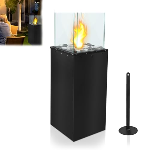 CEEDIR Freistehender Quadrat Bio-Ethanol Standkamin Bioethanolkamin 80x24,5x20cm Terrassenkamin Einstellbare Flamme Garten Kamin mit V-förmiger Klemmhaken CEEDIR Freistehender Quadrat Bio-Ethanol Standkamin Bioethanolkamin 80x24,5x20cm Terrassenkamin Einstellbare Flamme Garten Kamin mit V-förmiger Klemmhaken von CEEDIR
