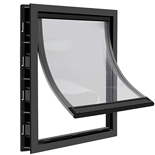 CEESC Hundetür mit weicher, transparenter Magnetklappe und Schnappverschluss, Premium-PVC-Kunststoff, Hundetür für kleine Hunde und Katzen, Größe M, Schwarz CEESC Hundetür mit weicher, transparenter Magnetklappe und Schnappverschluss, Premium-PVC-Kunststoff, Hundetür für kleine Hunde und Katzen, Größe M, Schwarz von CEESC
