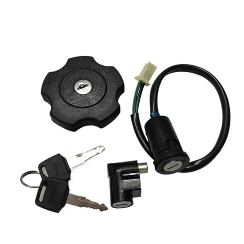 Zündschalter-Tankdeckel-Schlüsselschloss-Kit Kompatibel mit DR200 200CC QM200GY 200CC GS200 200CC GXT200 200CC Motorrad-Ersatzteile von CEESuEB