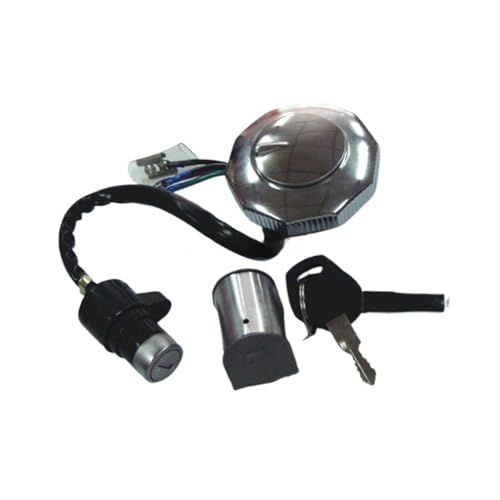 Zündschloss-Set, kompatibel mit CD70 70CC JH70 70CC Roller-Motorrad, inklusive elektrischem Türschloss und Tankdeckelabdeckung Zündschloss-Set, kompatibel mit CD70 70CC JH70 70CC Roller-Motorrad, inklusive elektrischem Türschloss und Tankdeckelabdeckung von CEESuEB