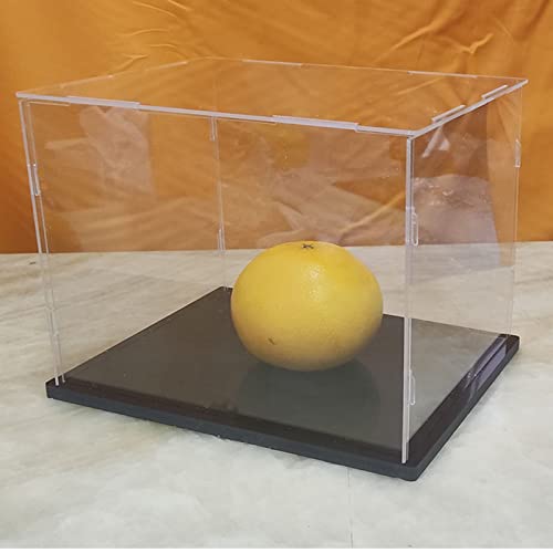 Display Case Box Clear Acryl Display Staubdichter Showcase mit Verdickungsbasis, für Display Action Figuren Home Storage Organizing Spielzeug (14x8x8inch/35x20x20cm) von Buosha