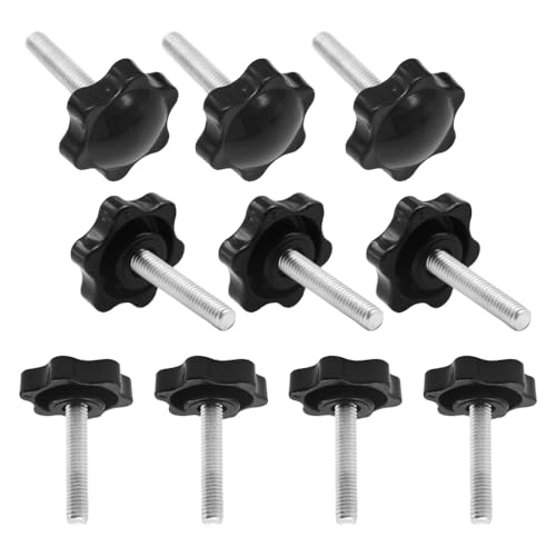 CEEYSEE 10 Stück Sternschraube M6*30mm Schraube mit Griff Rändelschraube Kunststoff Flügelschraube Rändelknopf Schrauben für Mechanische,Möbel und Elektronische Geräte (MHLS/M6x30) von CEEYSEE
