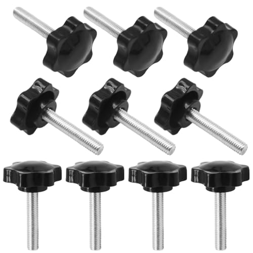 CEEYSEE 10 Stück Sternschraube M8*40mm Schraube mit Griff Rändelschraube Kunststoff Flügelschraube Rändelknopf Schrauben für Mechanische,Möbel und Elektronische Geräte (MHLS/M8x40) von CEEYSEE