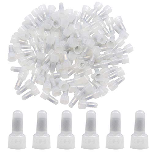 CEEYSEE 100 Stück geschlossene Enden Drahtverbinder Nylon Crimp Caps Crimp Closed Line Splice Terminals Stecker (CE5) von CEEYSEE