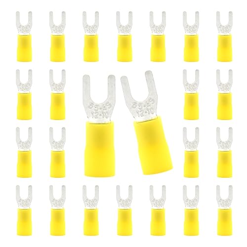 CEEYSEE 100 Stück isolierte Gabel-Quetschverbinder Quick Splice Draht Terminals Drahtverbinder (PFH) von CEEYSEE
