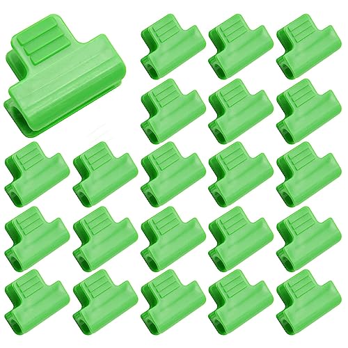 CEEYSEE 20 Stück Gewächshaus Klemmen Ø11mm Garten Schattenrohr Clips Kunststofffolien Clips Pflanzenclips für Reihenabdeckung Netz, Tunnel, Schuppen，Schattierung，Treibhaus Clips (Ø11mm) von CEEYSEE