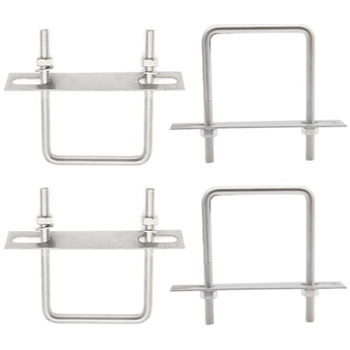 CEEYSEE 4 Satz U Schrauben M8 75 x 110mm U Bügel 304 Edelstahl U Bügelschraube für Befestigung von Rohren, Fahrzeugen, Schiffen, Brücken,Tunneln (U/M8-75x110mm) von CEEYSEE