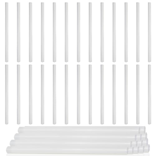 CEEYSEE 40 Stück Heißklebestifte 11x190mm Transparent Heißklebestifte Klebesticks Schmelze Klebepistole Sticks für Heißklebepistole DIY Kunsthandwerk(D/11x190mm) von CEEYSEE