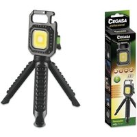 Cegasa - Profi-Taschenlampe mini mit Kobalt-Stativ bis zu 670lm - weiß, gelb, weiß-gelbes Kombinationslicht, rot und blinkend flash light - usb-c von CEGASA