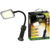 Cegasa - professionelle flexible Taschenlampe led bis zu 1000lm -- Autonomie bis zu 4h - wiederaufladbare Batterie 2000mah usb-c -- Farbe schwarz von CEGASA