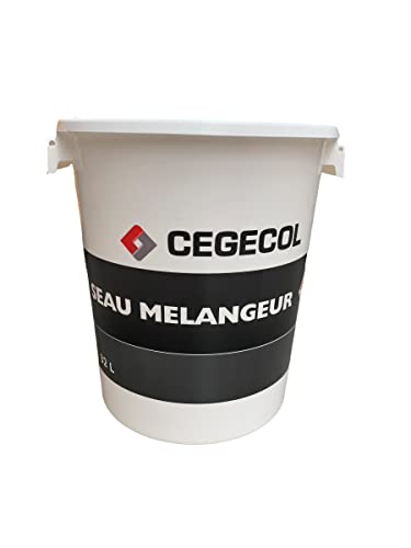 CEGECOL SIKA Rühreimer, weiß, zur Vorbereitung von Putz, Fliesenkleber, Gips, Klebemörtel, Mischvolumen 20 Liter, Gesamtkapazität 32 Liter von CEGECOL
