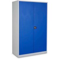 CEHA Werkstattschrank HW-XBT, Sicherheits-Zylinderschloss, HxBxT 1.950 x 1.200 x 600 mm, lichtgrau/enzianblau von CEHA