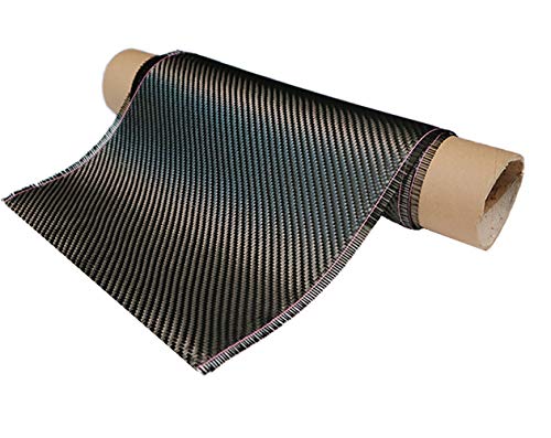 CEHJZQRPL 3k-Kohlefasergewebe hat eine hohe Härte und Verschleißfestigkeit. Breite: 27 cm (10,6 Zoll), Länge: 1000 cm (32,8 Fuß) mit 210 g/m². von CEHJZQRPL