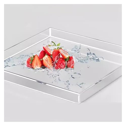 CEHJZQRPL Acryl Flachwassertank Fotografie Waschbecken, Transparent Wassertank Display Requisiten Display Box Tablett(100x100x5cm/39.4x39.4x2in) von CEHJZQRPL