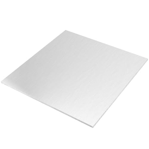 CEHJZQRPL Aluminiumblechplatte, 1 Stück Aluminiumplattenrahmen Metallplatte Aluminium-Flachplatte Dicke 0,3 mm bis 1 mm 100 mm x 100 mm 200 mm x 200 mm(0.5mm,60x120mm) von CEHJZQRPL