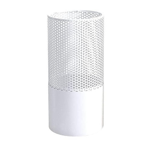 CEHJZQRPL Ausgehöhlter Schirmhalter aus Metall mit Haken, moderner runder Schirmständer for den Flur im Außenbereich(White,50cm) von CEHJZQRPL