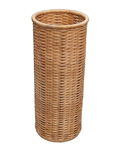 CEHJZQRPL Bambus-Rattan-Schirmständer, Schirmständer, multifunktionaler Schirmaufbewahrungseimer und Schirmkorb, Regaleimer von CEHJZQRPL