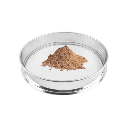CEHJZQRPL Edelstahl Mehlsieb Analysensieb Gartensieb Feinsieb Metallsieb for Erde Steine ​​Haushalt Labor Durchmesser: 15cm(Mesh 0.022mm) von CEHJZQRPL