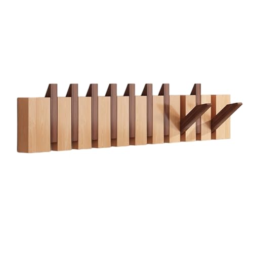 CEHJZQRPL Garderobenständer Wandhalterung,Holzgarderobe,Klaviertastengarderobe,12 Haken Klappbare Wandhakenleiste,Buche und Buche,02 CEHJZQRPL Garderobenständer Wandhalterung,Holzgarderobe,Klaviertastengarderobe,12 Haken Klappbare Wandhakenleiste,Buche und Buche,02 von CEHJZQRPL