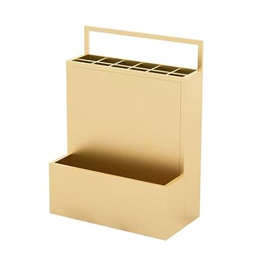 CEHJZQRPL Großer kommerzieller Schirmhalter mit Abnehmbarer Tropfschale, Schirmaufbewahrung, freistehendes Dekor(Gold) von CEHJZQRPL