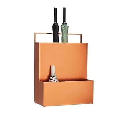 CEHJZQRPL Großer kommerzieller Schirmhalter mit Abnehmbarer Tropfschale, Schirmaufbewahrung, freistehendes Dekor(Orange) von CEHJZQRPL