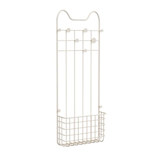 CEHJZQRPL Hängegarderobe for den Eingangsbereich, Wandgarderobe, dekorative Hakenleiste, Türgarderobe for das Badezimmer(White) von CEHJZQRPL