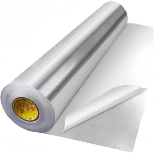 CEHJZQRPL Heizkörperfolie, Heizkörper-Wärmeabweiser, Aluminium-Luftpolsterfolien-Isolierrolle, Heizkörperfolienisolierung, Heizkörperreflektorplatten(20*0.2m(0.1mm)) von CEHJZQRPL