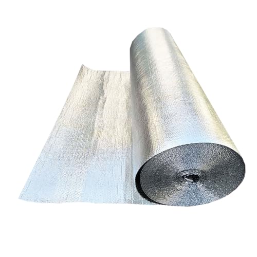 CEHJZQRPL Heizkörperreflektorplatten, selbstklebende reflektierende Isolierfolie aus Aluminium for Heizkörper, Wanddach, mehrere Größen(1x9m) von CEHJZQRPL