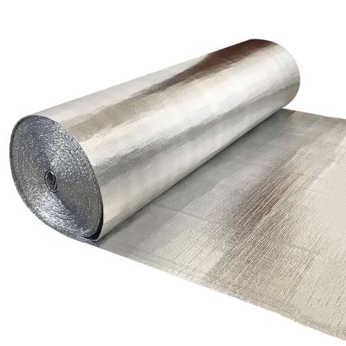 CEHJZQRPL Heizkörperreflektorplatten, selbstklebende reflektierende Isolierplatte mit doppelter Luftpolsterfolie, mehrere Größen(1x6m) von CEHJZQRPL