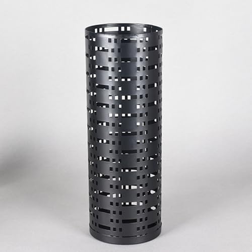 CEHJZQRPL Kommerzieller Regenschirm, Schirmfass mit Fußpolster an der Unterseite und Metallrahmen, Schirmständer aus Metall mit großer Kapazität(Black) von CEHJZQRPL